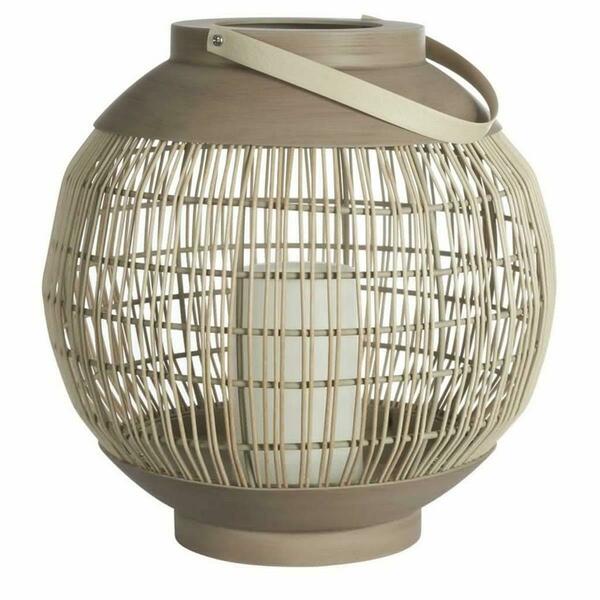 Sterno Home 11.5 in. Sand Oval Lantern 102383